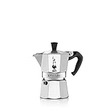 Bialetti - Moka Express: Icónica Cafetera Italiana para Espresso, Auténtico Café Italiano, Cafetera Moka 3 Tazas (130 Ml), Aluminio, Plata