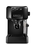 Gaggia EG2109 Black, Cafetera Espresso Manual para Café Molido o Monodosis, sistema POD para Espressos Cremosos con Monodosis, Preinfusión Automática, Nuevo Modelo 2023, 100% Made in Italy