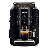 Krups Roma EA810870 - Cafetera superautomática, molinillo de café cónico de metal, con selección de cantidad e intensidad de café, Boquilla de vapor, 2 boquillas, incluye kit limpieza
