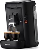 Philips Senseo Maestro Cafetera monodosis de café, selección de intensidad y función de memoria, depósito de agua de 1,2 litros, producto verde, color negro (CSA260/65)