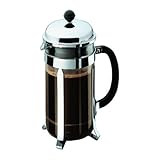 Bodum Chambord French Press 8 Cups 1 L Cafetera émbolo, Acero Inoxidable, Brillante, 1.0 Litros