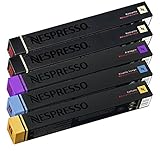 Nespresso Original Cápsulas de Café Descafeinado, 50 Cápsulas de Café Descafeinado (20 Ristretto, 20 Volutto y 10 Arpeggio) para Máquina de Café, Cafetera