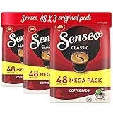 Senseo Classic Cápsulas monodosis de café, 3 unidades, sabor intenso y sabroso, 144 cápsulas