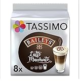 Tassimo - Cápsulas de Latte Macchiato con Baileys, café con aroma de crema de licor, Café con leche, 8 unidades, 264 g