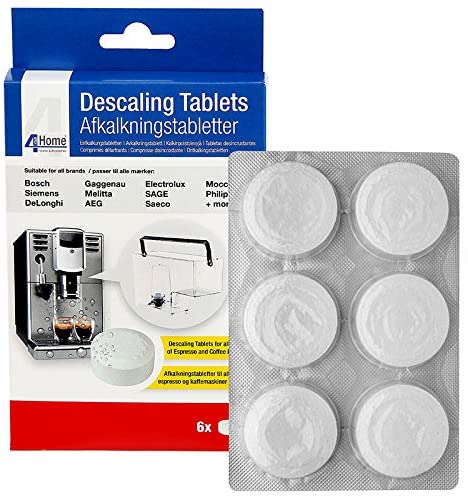10 Tabletas de Descalcificación Descalcificador para TASSIMO nespresso dolce Bosch Neff AEG Senseo 