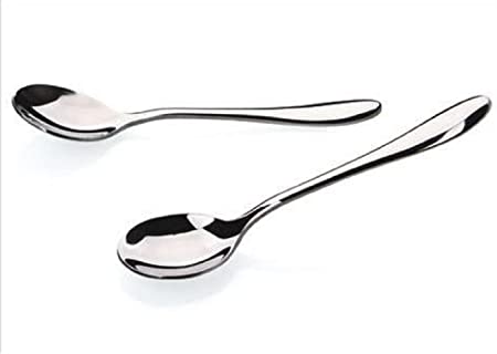 adecuadas para café azúcar 13 cm postre helado 8 cucharillas de café moca plateado cucharas de acero para el hogar 