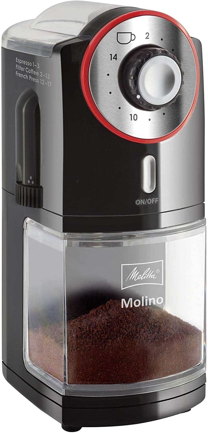 Molinillo de café eléctrico ajustable con 10 ajustes de molienda, molinillo  de especias y molinillo de granos de café con 1 cuenco extraíble de acero